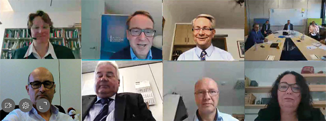 VdB Bundesvorstand in einer Videokonferenz